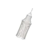 mophrati Rattan Pendant Lamp Shade Stylish Ceiling Light Shade for Restaurant Lampshade Cover, Type 7 White