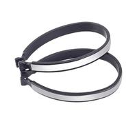 mophrati Reflective Bike Pant Leg Cuff Clips Versatile Prevent Accidents Sturdy Secure Fit For Cycling Hiking Running Reflective Bike Pant Leg Ankle Trouser Wrap Clips