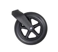 mophrati Reliable Front Fork for Wheelchair Strong and Wear-Resistant ABS Wheelchair Caster Forks Wheelchair Replacement , 8 inch & Wheel Kit