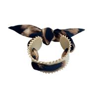 mophrati Retro Alloy Floral Bangle Golden Silk Statement Piece Exotic Style Layered Bracelet Vintage Colored Bracelet Elegant, leopard print
