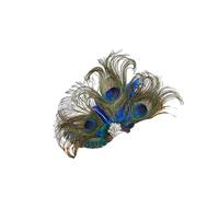 mophrati Retro Metal Hair Comb Polished Exquisite Craft Hair Combs Wedding Flower Oriental Style Last For All Day, Dark Green