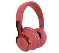 mophrati RGB Wireless Headphones Foldable Bluetooth-compatible Headphone Subwoofer Universal Computer Headset with LED Light, Red