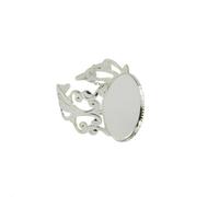 mophrati Ring Blanks Adjustable Ring Blank Wholesale Oval Beze Glue Unique Style Crafting Personalized Jewelry Wholesale Blanks SizeApprox. 23 X 20 X 19mm/0.91 0.79 .75inch