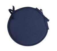 mophrati Round Chair Cushion Soft mple Comfortable,Navy,38cm