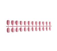 mophrati Round Fake Nail Set Glossy Classic Scratch Resistant Press-on Fingernails Removable for Trimble Trend Manicure Stickers , Type 6
