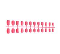 mophrati Round Fake Nail Set Glossy Classic Scratch Resistant Press-on Fingernails Removable for Trimble Trend Manicure Stickers , Type 2