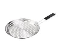 mophrati Round Nonstick Barbecue Pan Grilling Meat Chicken Greatly Enhances Cooking Experience During Outdoor Adventures BBQ Frying Pan Camping Grill Grilling Plate