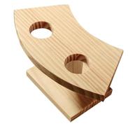 mophrati Rustic Wooden Food Cone Display Stand Tamaki Sushi Hand Roll Holder 2 Hole