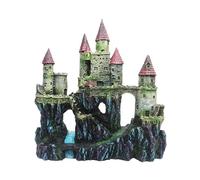 mophrati Safe Resin Fish Tank Castle Decorations for Aquarium Decoration Also Feature Sturdy Base Keeps Grounded Fish Tank Decor, RQ.139A