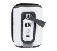 mophrati Say Goodbye to Cold Bottles Universal Size Bottle Warmer for Every Bottle Type PU Portable Baby Bottle Warmer Bag, Blue