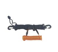 mophrati Scuba Diving Camera Anti-lost Spiral Lanyard Cable Safety Emergency Tool with Quick-release Buckle Hand Holder, Orange