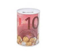 mophrati Secure Storage Euro Banknotes Tinplate Money Box Durable Dust Convenient Size Saves More There Is Enough, 10 euros