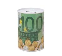mophrati Secure Storage Euro Banknotes Tinplate Money Box Durable Dust Convenient Size Saves More There Is Enough, 100 euros