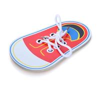 mophrati Shoe Lacing Toy Sweet Gift Trying Wooden Threading Toys Threads Early Studying Knots Manual Ability Tie Shoes Tool