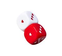 mophrati Six Sided Dices Unique Heart Shape Pattern Dice Set Game RPG Board Fun Together Gift For Enthusiasts Good-looking And Durable. 6 Sided. Round Corners Opaque. Suitable For