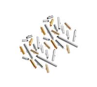 mophrati Slide On End Clasp Tubes DIY Slider Extender Chain Hooks Iron Jewelry Making Findings Bead Projects Essential Accessories Earrings Bangles Chokers Keyring DIY Crafts Crimp