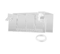 mophrati Small Fish Tank Filter Hang On Filter Box Efficient Water Circulation Improves Tank Environment Easy Installation Freshwater Aquaria Aquarium Hang On Box Fish, Clear, 24x10.5x10cm