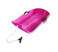 mophrati Snowy Mountains Beckon High Density Polyethylene Snow Sledge For Skiing Excursions Snowboard Sleigh Slider Toboggan Snow Scooter Families Grass, Pink, 65x42x14cm