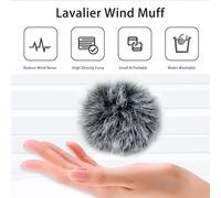 mophrati Soft Lapel Microphone Wind Muff Lightweight And Mini In Size Reduce Wind And Noise Interference Microphone Windshield