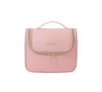 mophrati Soft Texture Makeup Bag - Comfortable to Touch and Polyester Large Capacity Cosmetic Bag Storage Bag Portable Travel, Pink