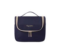 mophrati Soft Texture Makeup Bag - Comfortable to Touch and Polyester Large Capacity Cosmetic Bag Storage Bag Portable Travel, Navy
