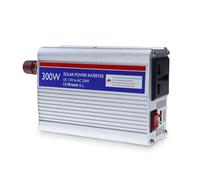 mophrati Solar Automobile Power Converter Portable 300W Sine Wave DC 12V to AC 230V Built-in Fan Adaptor Boat Camping Inverter, Silver