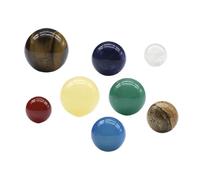 mophrati Solar System Model Set With 8 Planets Solar System Polished Spheres Collection For Office Desk Creative Learning Planets Educational Learning Gift Kids Men Women