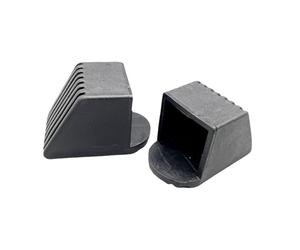 mophrati Square End Cap Square End Cover Durable Plastic Fitness Accessories Gym Accessories Protectors Strong Grip Easy Installation Fitness Equipment Cap Foot Cover Protectors, 50x50mm