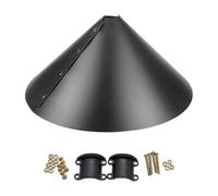 mophrati Squirrel Baffle Wrap Guards Outside Pole Mount Easy To Install Smooth Plastic Bird Feeder Accessories Wrap Around Squirrel Baffle Bird House Guards Hanging Feeder Plastic