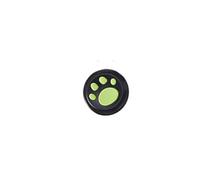 mophrati Stick Caps Comfortable Useful Heighten Cat Paw Shape Perfect Replacement Thumbstick Cover Controller Accessory, green on black