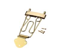 mophrati String Brass Bridge For Electric Acoustic Guitar Reliable Durable Parts Jazz Guitar Enthusiasts Roller Saddle Bridge Measures Approximately 13.36cmx8.25cm