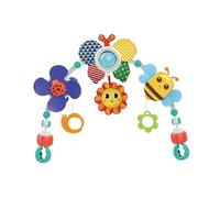 mophrati Stroller Arch Baby Toy Activity with Pull String Adjustable Clips Promoting Sensory Exploration and Fun Infant Bed Melody Music Toy Hanging Rotating Bell