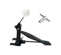 mophrati Strong Reliable Chain Drive Drum Pedal Practice Pedal Crafted For Musicians Looking To Skills 1 Drum Key. Portable Single Foot Kick Single Chain Kick, Black, 26x15x10cm