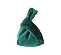 mophrati Stylish And Durable Velvet Bag For Modern Woman Plush Elegant Style Portable Purse Colorful Velvet Wrist Bag, blackish green