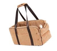 mophrati Stylish and Practical Dog Car Carrier for Armrests and House Training, Brown