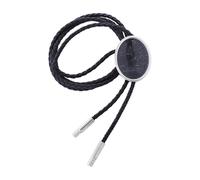 mophrati Stylish Cowboy Necktie Bolo Tie Chain Match With Suits Dresses For Various Occasions Strong And Durable.At End Each Rope There Is Metal Tip To Fraying, Black Stripes