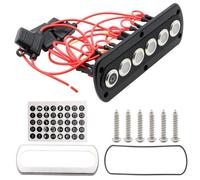 mophrati Switch Panel Parts Modified IP66 Marine Sticker Switch Tourist Controller Gang Marines Boat Indicator Car Toggle, Blue Light