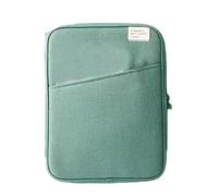 mophrati Tablet Sleeve Bag Shockproof Laptop Pouch Multi Pockets Computer Handbag Notebook Storage Zipper Closure Organizer Travel, Green 11inch