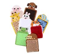 mophrati Tactile Sensory Toys Animal Theme Mini Assorted Sensory Walls Panel Child Development Skills These Mats Animal Tiles Pads Are Designed For Perception Memory Training And Can