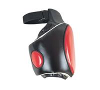 mophrati Thigh Body Protective Guard Provides Comprehensive Leg When Practicing Taekwondo Sparring Techniques Thigh Sports Protector Pad Guards Kick Pad, Black and red, Right