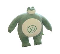 mophrati Tiny Head Teddy Bear Pillow Small Heads Raccoon Toy Back Cushions Elephant Boyfriend Hug Pillows Cushion Birthday, Frog, 45CM