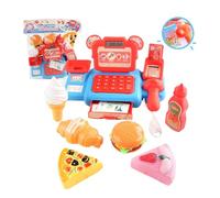mophrati Toy Learning Lights Sound ABS Simulation Sturdy Materials Play Play House Cash Mathematical Abilities Toy Cash Register , type+1