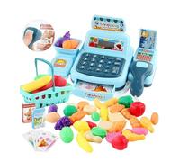 mophrati Toy Learning Lights Sound ABS Simulation Sturdy Materials Play Play House Cash Mathematical Abilities Toy Cash Register , type+4