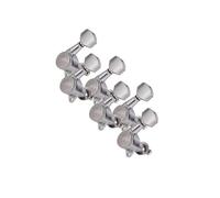 mophrati Tuning Pegs Acoustic Guitar Knobs Robust Construction Steel String Electric Guitars Tuning Performance Classical Guitar Peg Bass Machine Heads, 6R Silver, 23x17.5x25mm