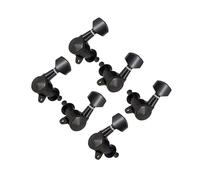 mophrati Tuning Pegs Electric Guitar String Pegs Excellent Choice Complete With Heavy Duty Internal Gear Acoustic Guitar Tuning Classical Peg Bass Machine Heads , 3R 3L Black , 23x17.5x25mm