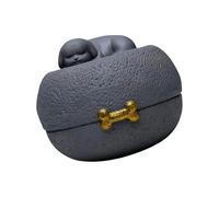 mophrati Unique Pet Memorial Urn Storage Organizer For Cherishing Ashes And Keeping Love Of Animals Alive Actual Gray Color Of Product May Be Darker Or Lighter, for Dog, 13x13x10cm