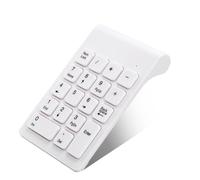 mophrati USB Wireless 18 Keys Keyboard Office Number Numeric Battery Powered for Laptop Accounting Teller Notebook Computer