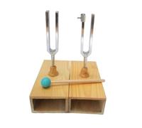 mophrati Versatile Tuning Fork W/Resonator Box Enhances Learning Experience In Physics Classes And Sound Studies Tuning Fork W/Wood Resonator Box Resonance Case