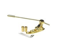 mophrati Vibrato Bridge Offers Versatile Compatibility For LP Electric Guitars Enhancing Overall Performance Is Decoration For Instrument. Electric Guitar Bridge Stop Bar, Gold, 25x10x4.5cm