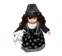 mophrati Victorian Porcelain Doll Crafted By Artists Beautifully Made 40cm Splicing Doll Unique Handmade Home Office Decor Piece Retro Ceramics Dolls 40cm Porcelain